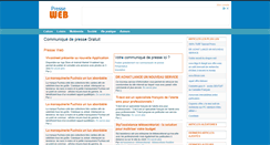 Desktop Screenshot of presse-web.com